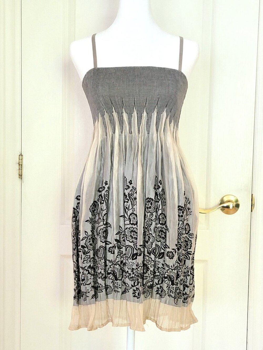 FOREVER 21 LAPIS SMOCKED DRESS